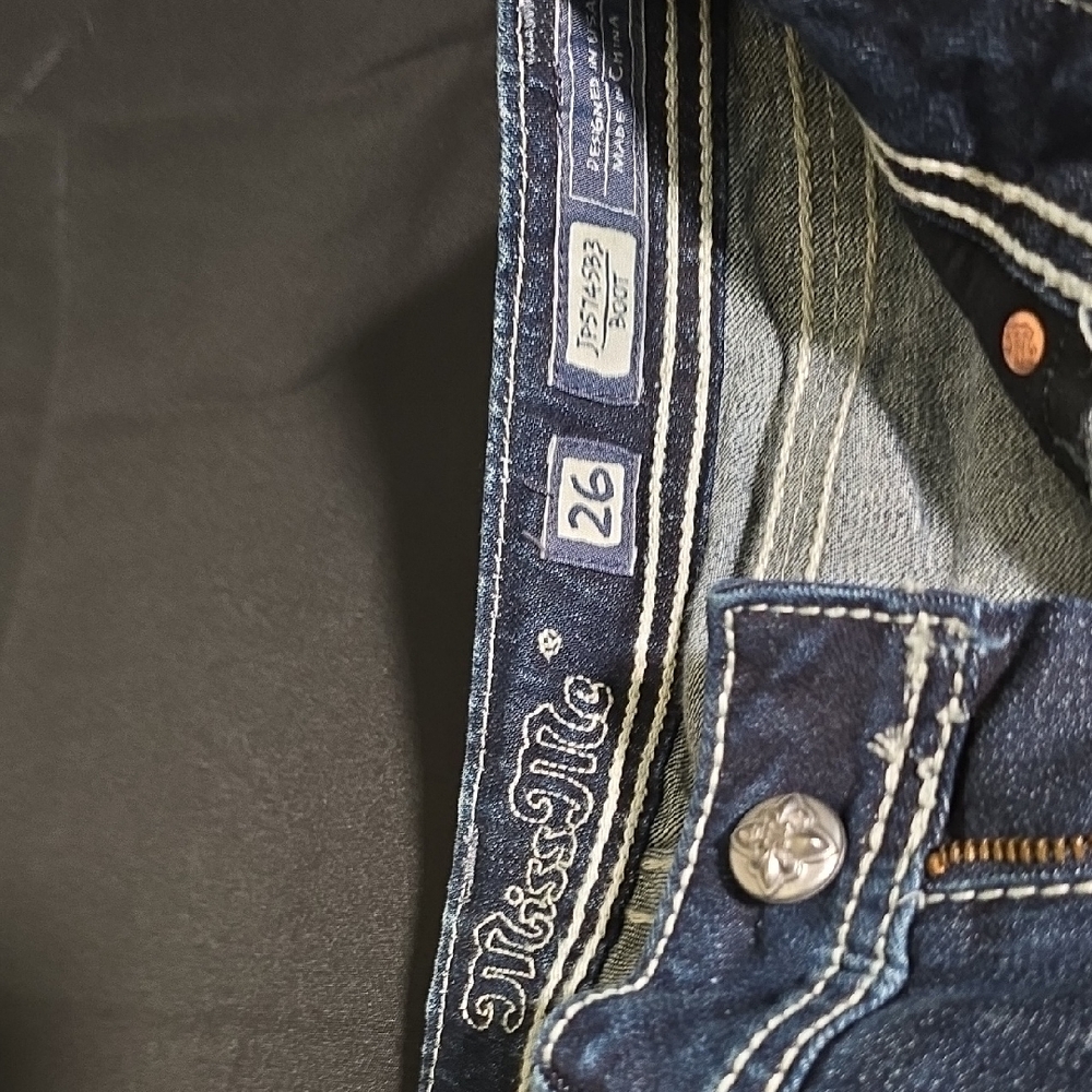 Miss Me Women's Dark Blue Denim Jeans